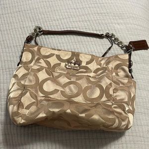 Vintage Coach Shoulder Bag with Dust Cover